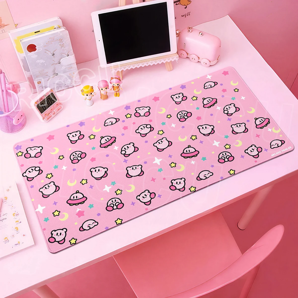 Mouse Pads Laptop Extended Protective Pad Computer Game Tablepad Cartoon K-Kirby PC Accessories Keyboard Large Non-slip Desk mat