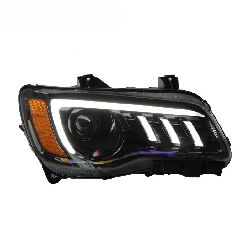 For Chrysler 300 300 C 2011-2023 Headlight Glow Diode DRL Glow Diode Headlight Black Bez Projector Multicolor Headlight