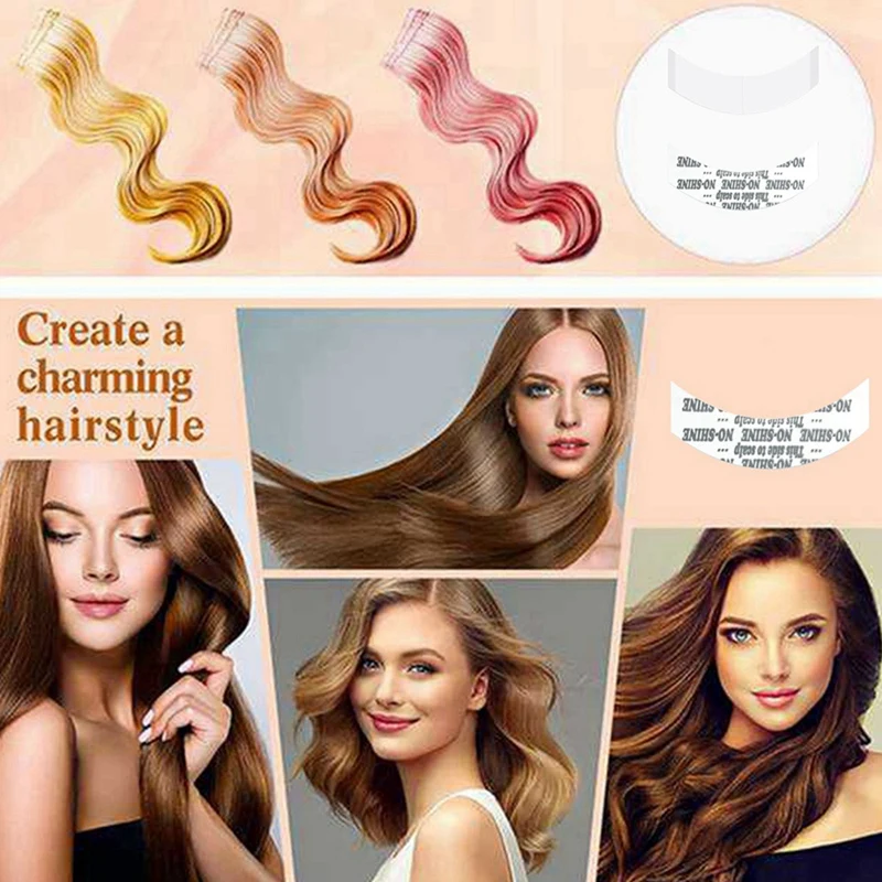 

108Pc/Lot No-Shine Wig Tape Double Adhesive Extension Hair Tape Strips Waterproof For Toupee/Lace Front Wigs Film Easy Install