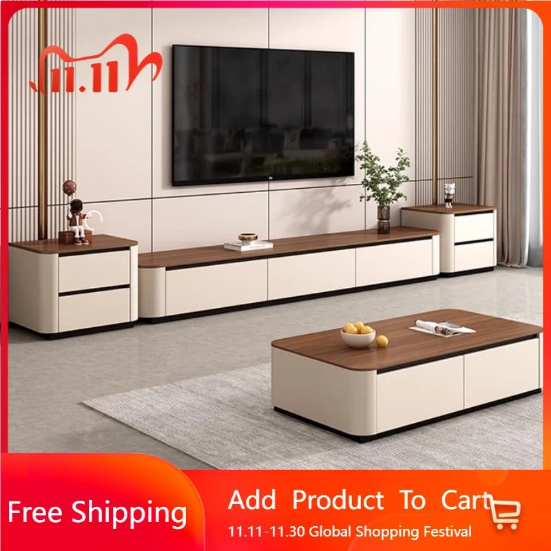 

White Wood Tv Stands Drawers Minimalist Monitor Storage Tv Stands Coffee Designer Modern Suporte Para Tv Chinese Style Furniture