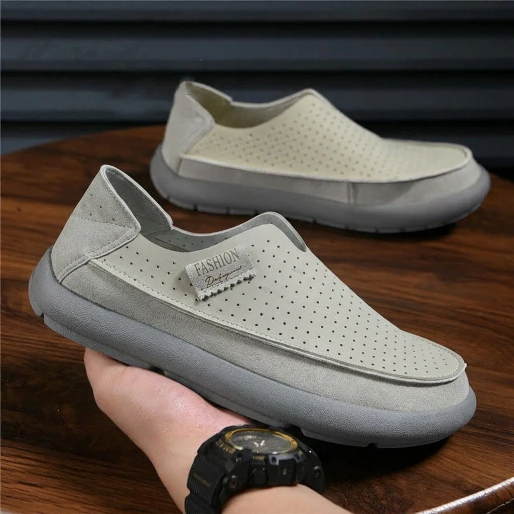 Linen Breathable Casual Shoes for Men and Women, Slip-Resistant, Wear-Resistant, Odor-Resistant, Sweat-Absorbing, Thick-Soled
