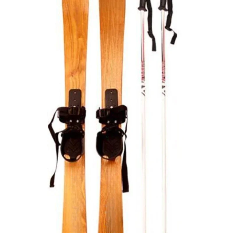

Stylish High Quality Log Ash Ski Skis Adults Children Wooden Snowboards