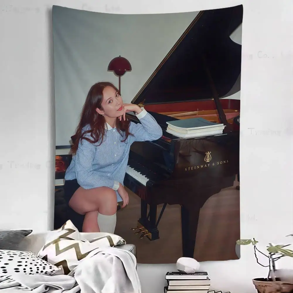 Tapices colgantes de pared Hippie L-LaufeyS de cantante para sala de estar, decoración del hogar, dormitorio, decoración de habitación Kawaii