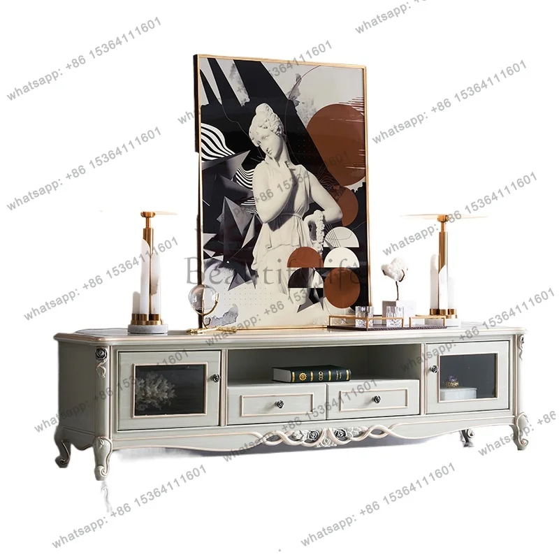 

Narrow European Luxury Tv Cabinet Stand White Long Vintage Nordic Tv Stands Living Room Storage Mueble Televisor Furniture Home