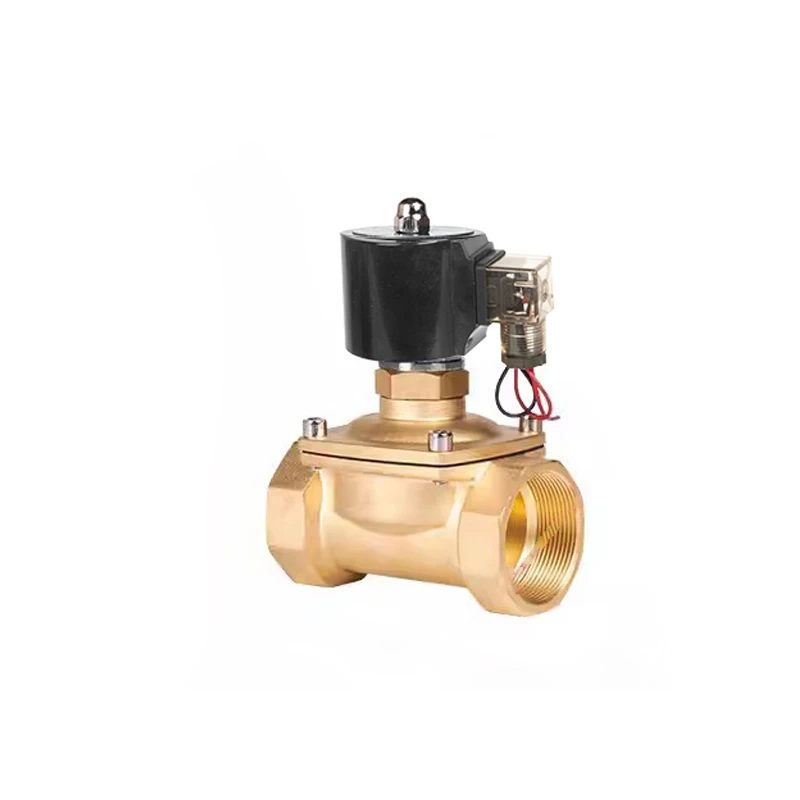 Factory direct sales small flow outdoor normally open solenoid valve DN40 brass waterproof automatic control