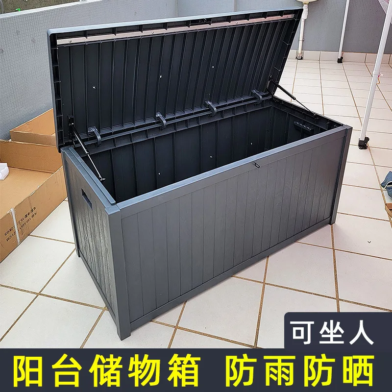 Outdoor Storage Cabinet Garden Toolbox Waterproof Courtyard Storage Box Balcony Miscellaneous Storage Box