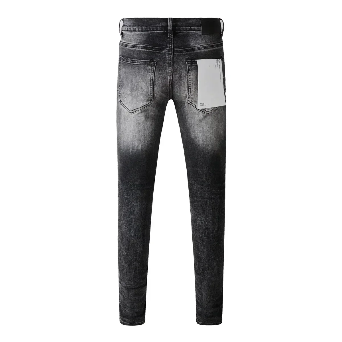 Amerikaanse Stijl Merk Paars Jeans Mode Topkwaliteit Streetwear Zwart Grijs Reparatie Low-Rise Skinny Denim Broek 28-40 Maat