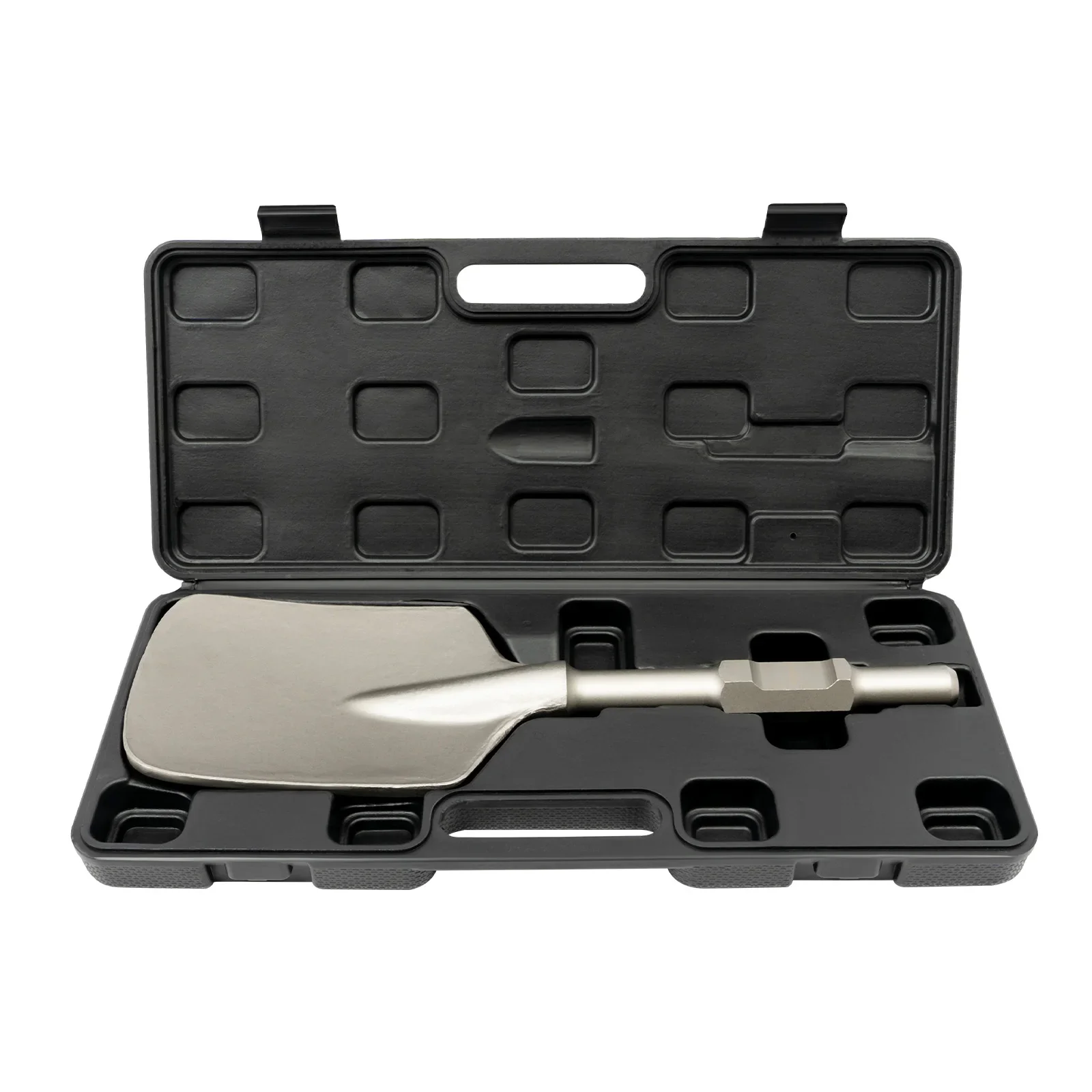 

1-1/8" Hex Clay Spade Scoop Shovel, Head Attachment Spade Bit, Demolition Hammer, For Jack Hammer, for excavation, trenching