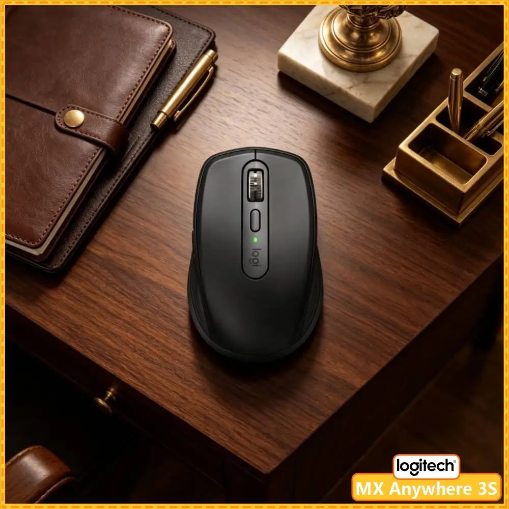Travel MX Anywhere 3S - 8K DPI, 3-Device Bluetooth, Quick Charge, Perfect for Flower Short Trip & On-site Task