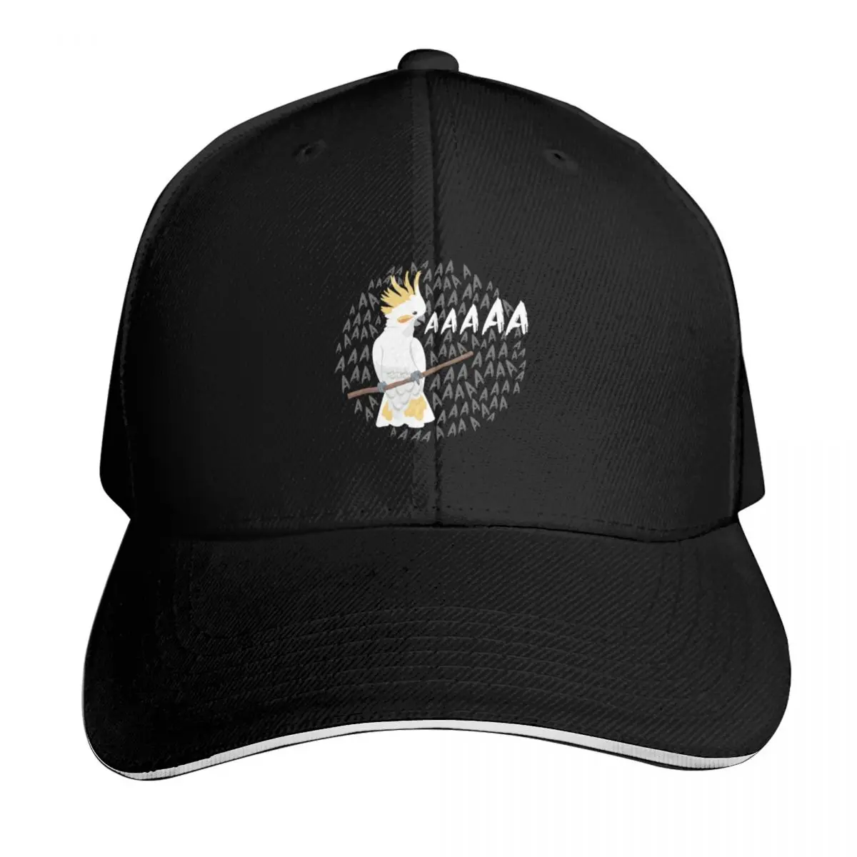 Crazy Screaming Cockatoo, Bird Keeper White Cockatoo, Zoo Crew Parrot Cockatoos Baseball Cap