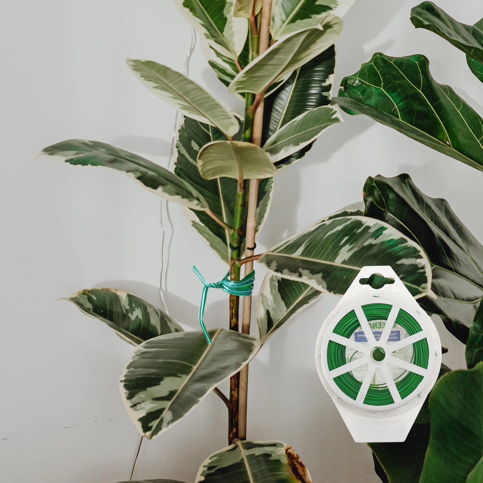 

Eco-Friendly Garden Tie Wire Cable Reel With Ideal For Planting Vines Bushes Flowers Green Black