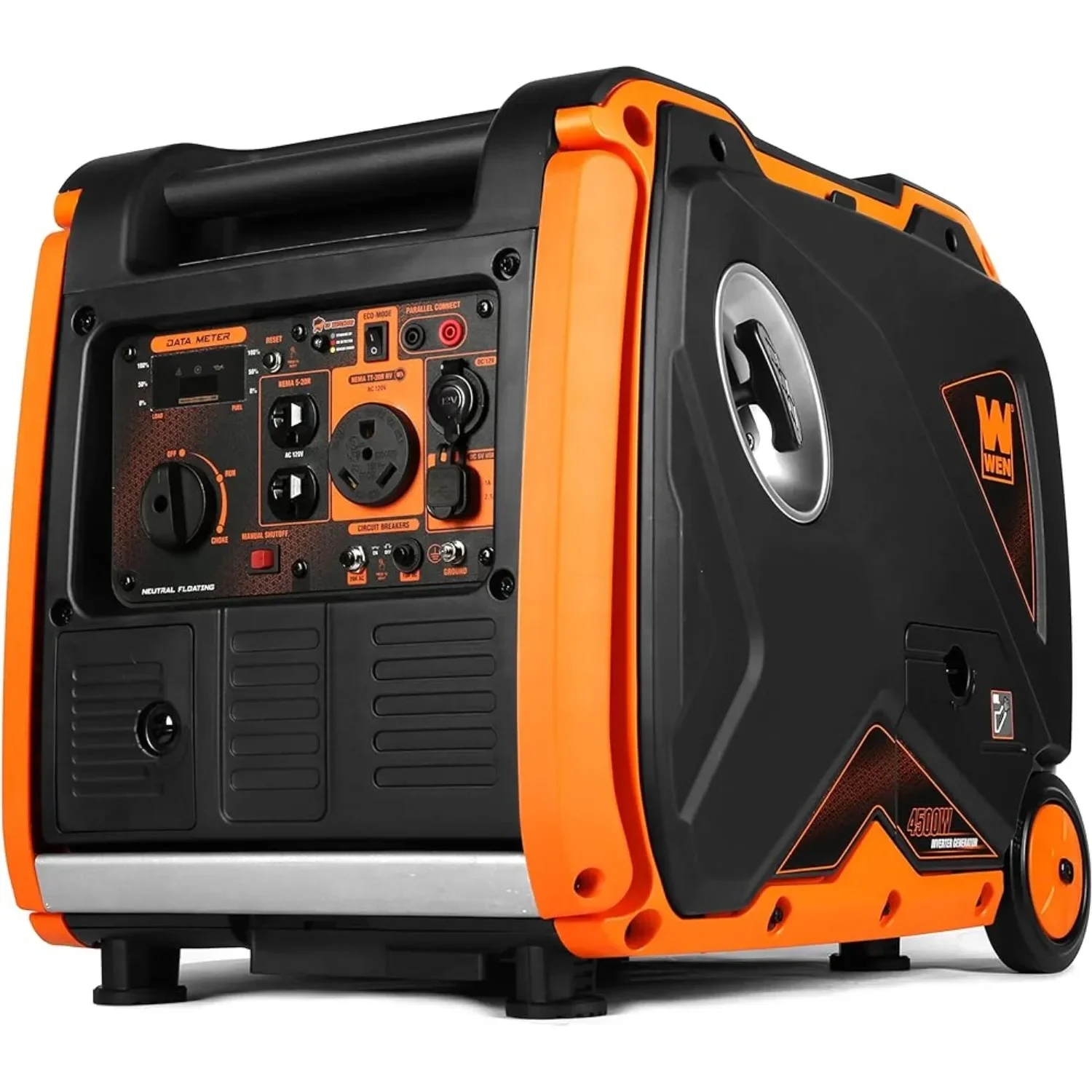 

WEN 56450iX Dual Super Quiet 4500-W RV-Ready Portable Inverter Generator W/ Fuel Shut-Off & CO Watchdog Black | USA | NEW