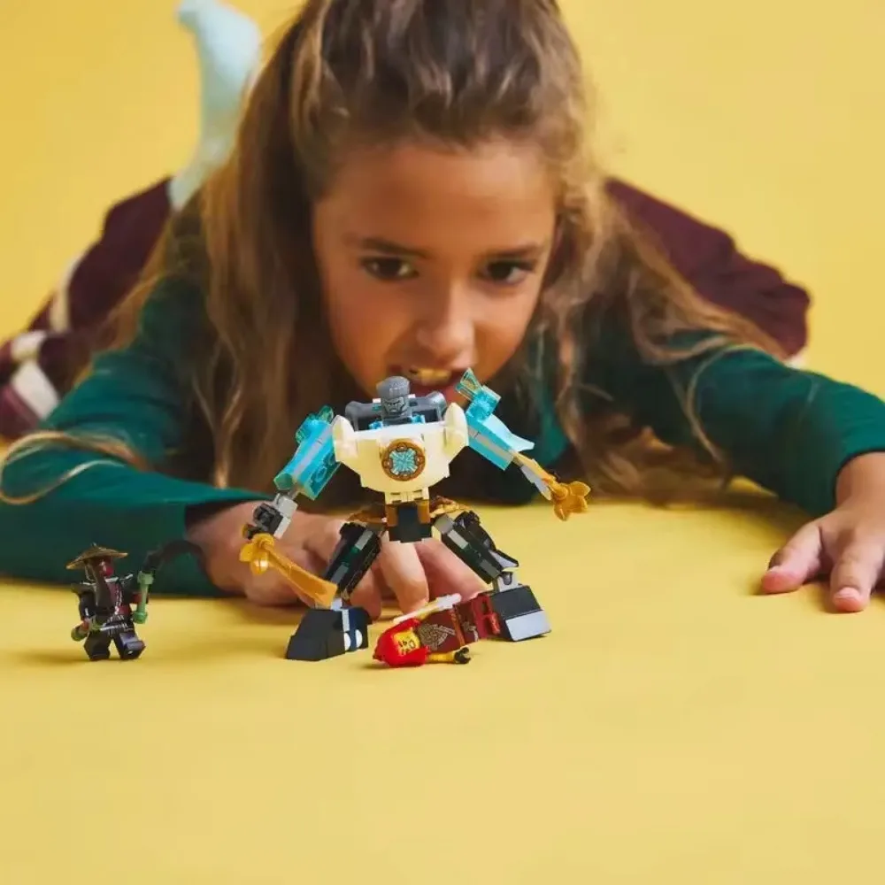 ليغو ®   نينجاجو ®   بدلة معركة Zane Mech 71827 NINJAGO Dragons Rising 3 شخصيات مصغرة للأطفال من سن 6 سنوات فما فوق هدية عيد ميلاد 92 قطعة