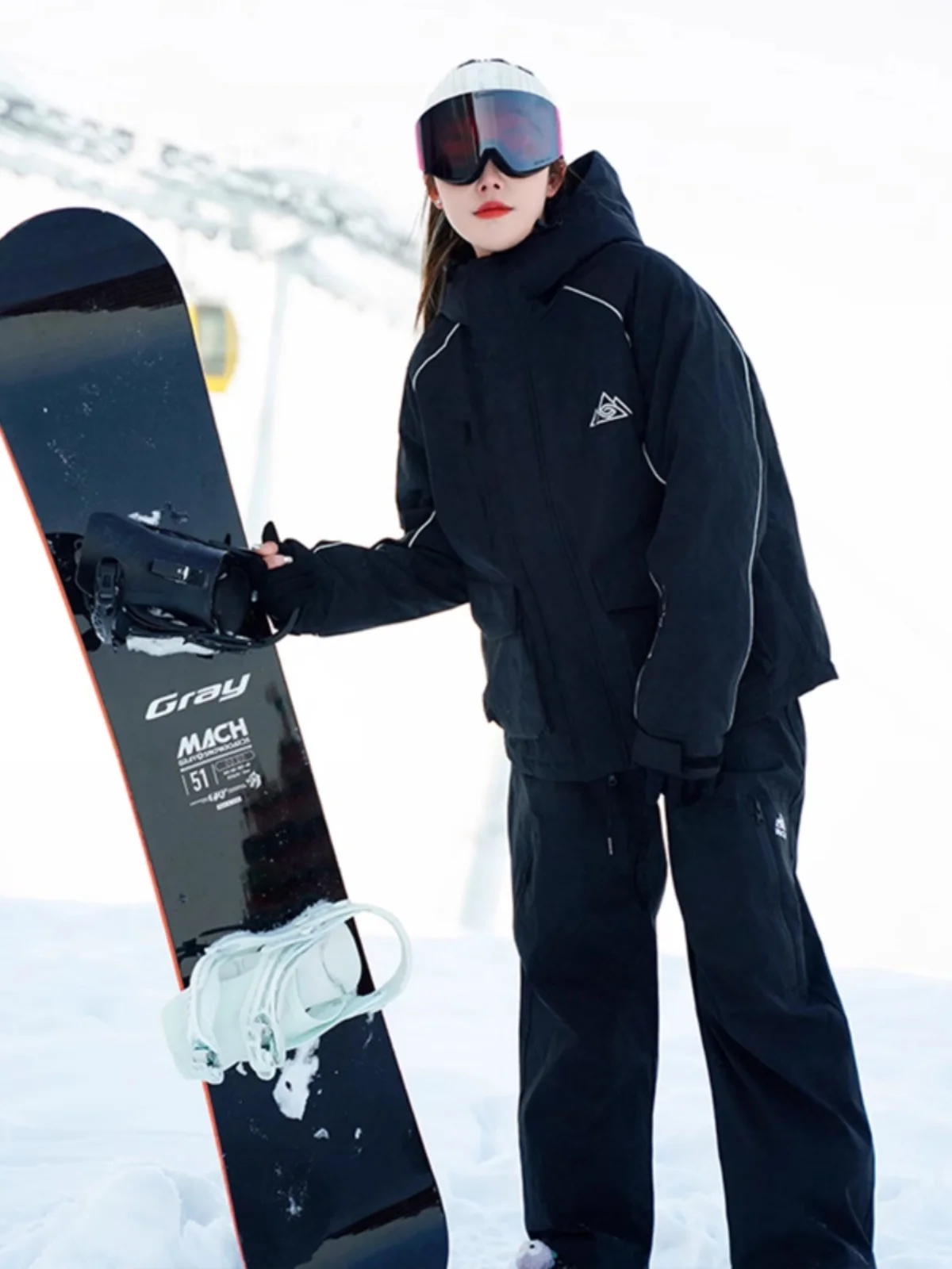 

Extreme Cold Resistant Snow Suit ex Thiened Polar Cold Proof Outdoor Waterproof Windbreaker Cotton Jaet for Winter