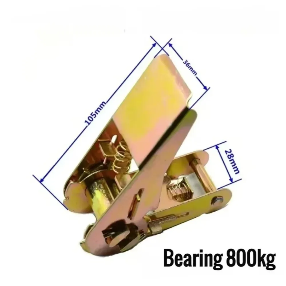 Practical 300/500CM Cargo Strap Ratchet Luggage Strap Adjustable Fastening Straps Non-Slip Lashing Belts