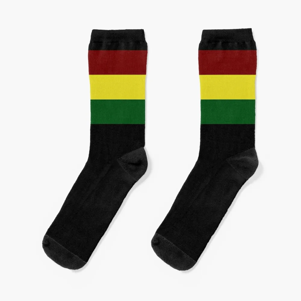 

Rasta Flag / Rasta Stripe Socks new year retro valentine gift ideas crazy Socks Men Women's