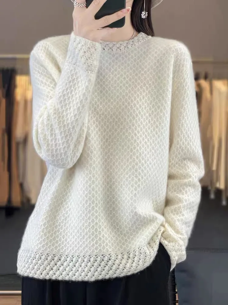 青島ブランド Thiened ニットカマレセーター女性の高級フックフラワールーズベースウールセーター韓国 Sle ラウンドネック...