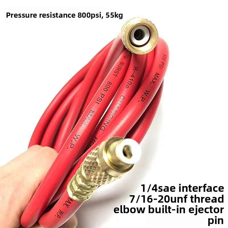 High Pressure Resistant Air Conditioner Fluorine Pipe 3m/5m R410A Vacuum Compression Refrigerant Snow Liquid Hose for HVAC Syste
