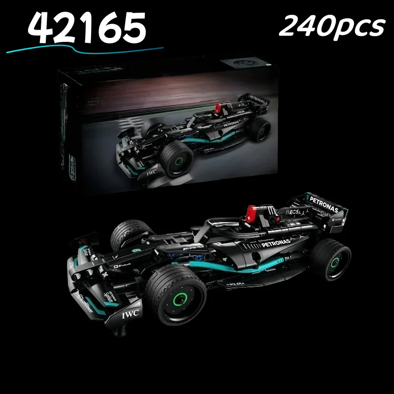 

42165 F1 Racing Car Building Blocks Set for Adults & Kids - Pull Back Vehicle Model, Technical Collectible Toy Holiday Gift
