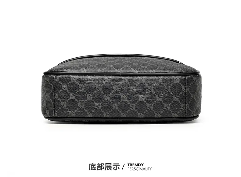 Neue Modische Umhängetasche für Männer und Frauen, Weiche Leder-Schultertasche, Koreanischer Stil, Rechteckige Umhängetasche, Unisex-Geldbörse – Detail 33