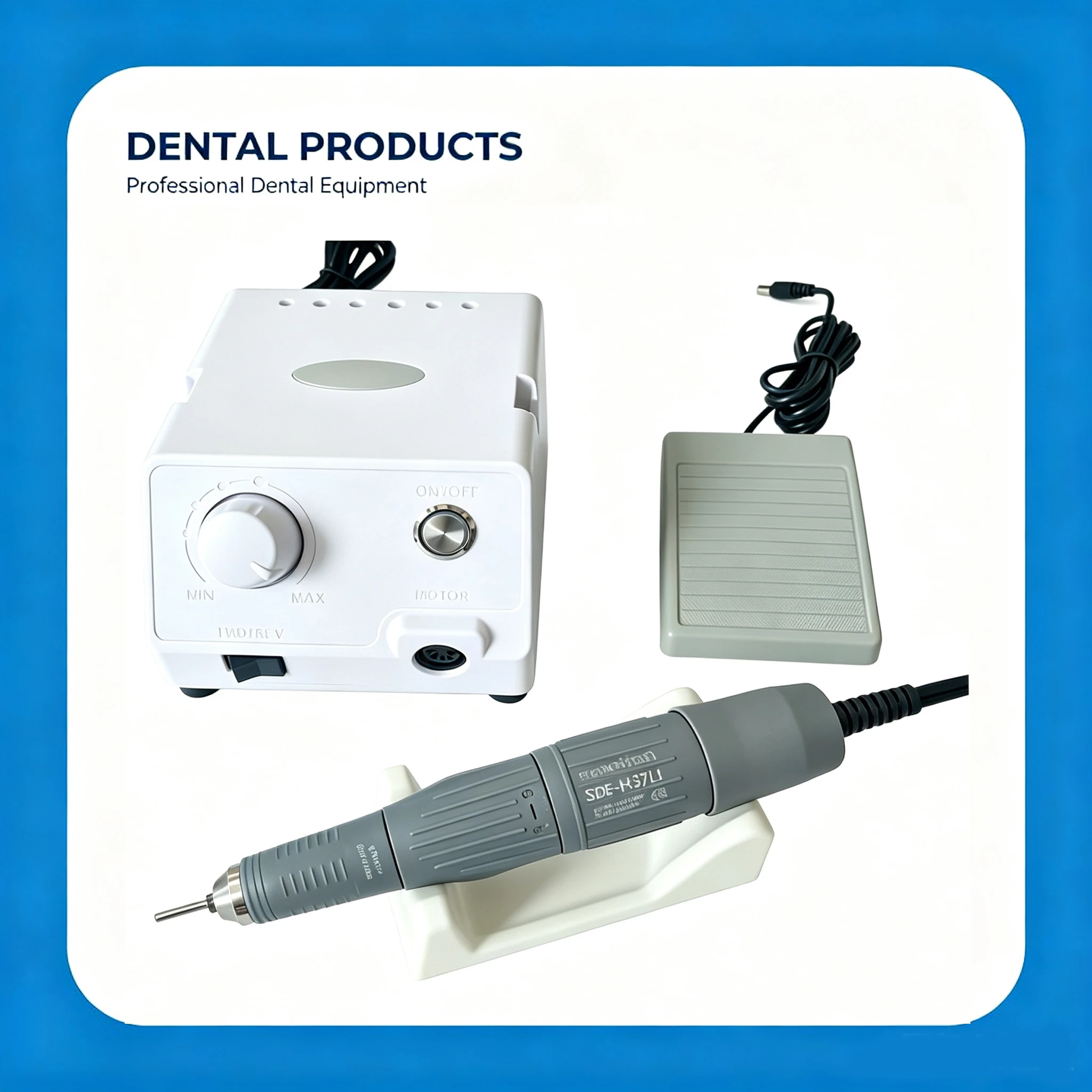 MARATHON M4S Dental Micromotor 35000RPM H37L1 Lab Polishing Machine, 65W Strong Electric for Dental Lab Jewelry Acrylic Grinding