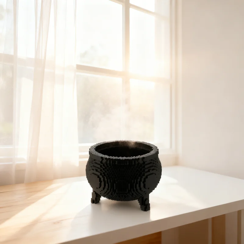 

3869 деталей MOC: Вещический котел ведьмы, сезонная модель на Хэллоуин, конструктор, игрушка-подарок, креативный коллекционный предмет для демонстрации, премиум-класс для взрослых