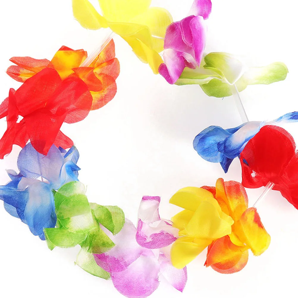 

Children Grass Colorful Costume Set Suit Party Costume Set Kids Tropical Beach Island Accessories Hair Styling