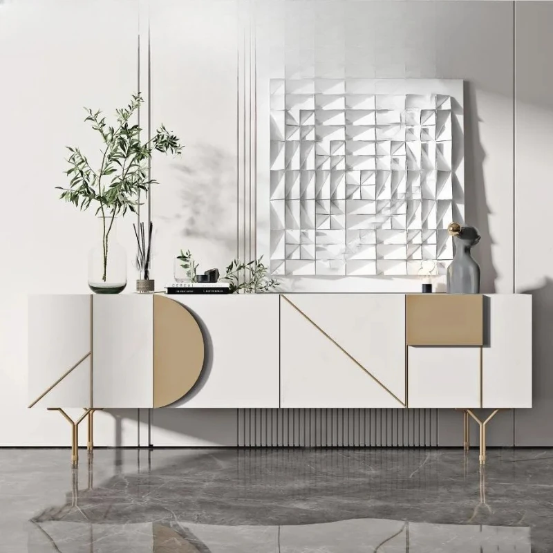 

Легкий и стильный ТВ-шкаф для гостиной, аудиовизуальный шкаф для небольшой квартиры.