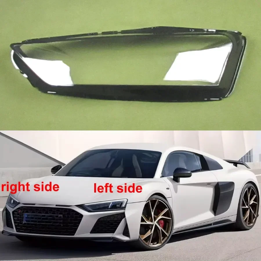 For Audi R8 2016 2017 2018 2019 2020 2021 Car Accessories Headlight Lens Cover Transparent Lampshade Headlamp Shell Plexiglass