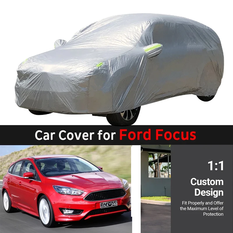 

Full Car Cover Outdoor Anti UV Sun Rain Snow Fog Resistant Cover For Ford Focus Hatchback Wagon Sedan Coupe ST 1998-2021