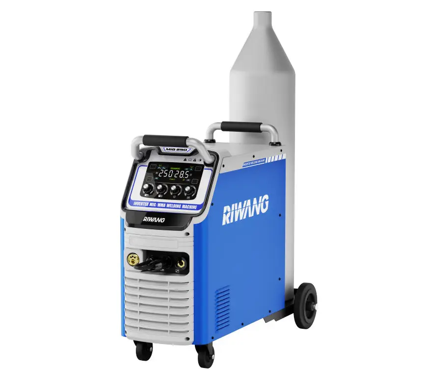 Riwang MIG-250 250 Amp CO2/MMA Inverter MIG Welder 220V IGBT 1 Year Warranty ODM/OEM Support Multifunction Industrial Customized