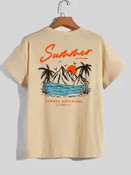 Summer Set Off Again Adventure California Mens T-Shirt Cotton Loose Tee Clothing Fashion Sweat Clothes Oversized Summer Tops