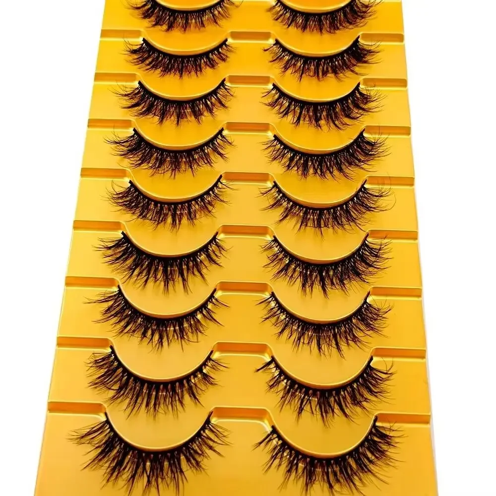 HBZGTLAD Cat Eye Lashes Faux Mink Eyelashes Winged End Eye Elongated Eyelashes Fake Lashes Natural Long Eyelashes Extension