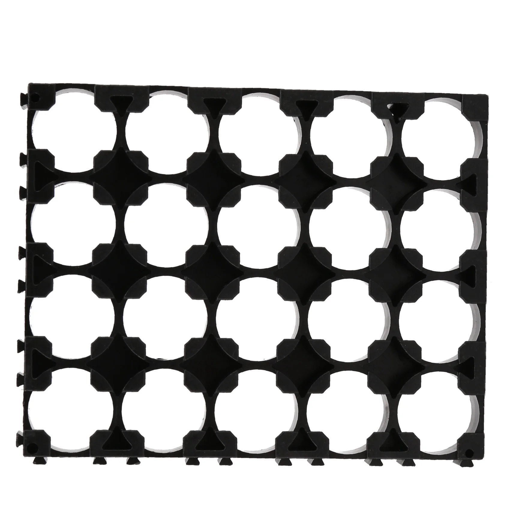 

AD10 20PC 18650 Держатель-спейсер для 4 аккумуляторов 18650 (5 ячеек), пластиковый, с радиационным охлаждением, 18.4мм