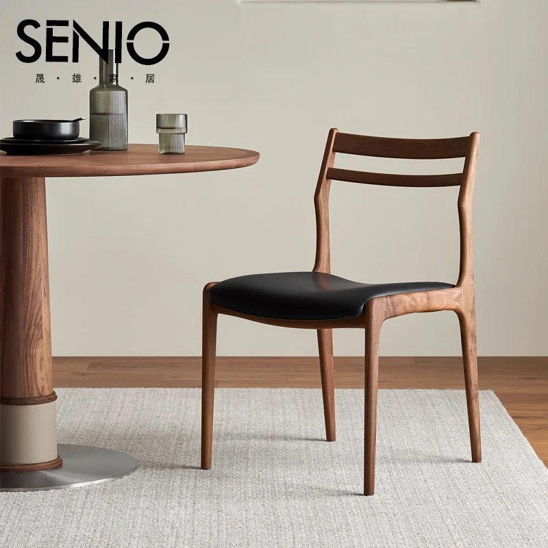 Minimalist Solid Wood Dining Chair - Modern Ash Wood Stool for Stylish Dining Room & Mid-Century Charm Dinning Chair Muebles