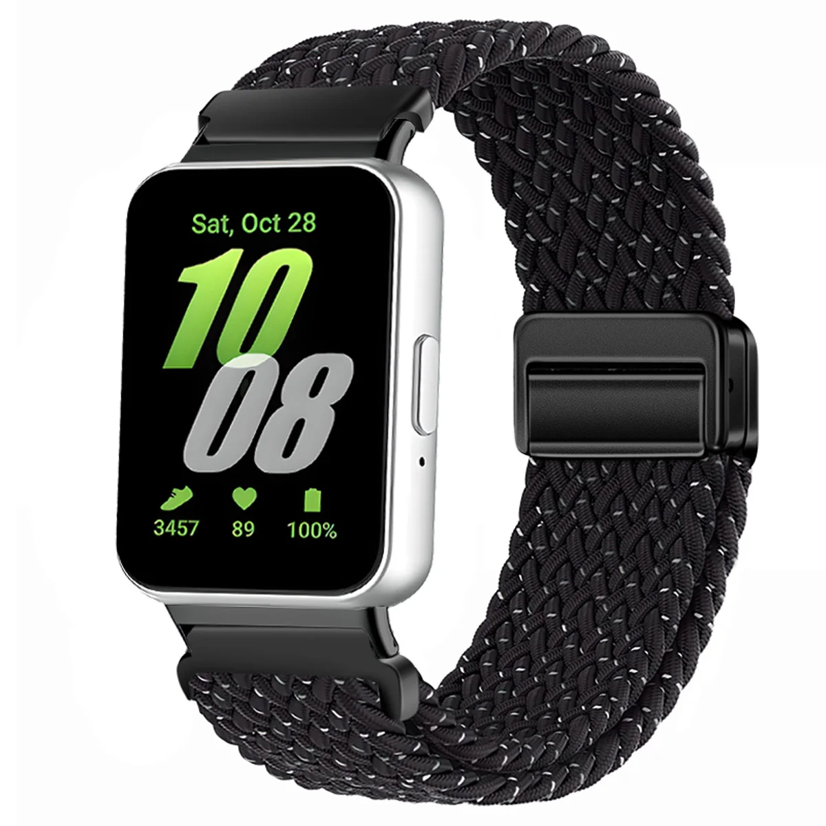 Nylon-Geflechtband für Samsung Galaxy Fit 3, magnetisches Band, Ersatzarmband für Samsung Galaxy Fit 3, Armband-Zubehör