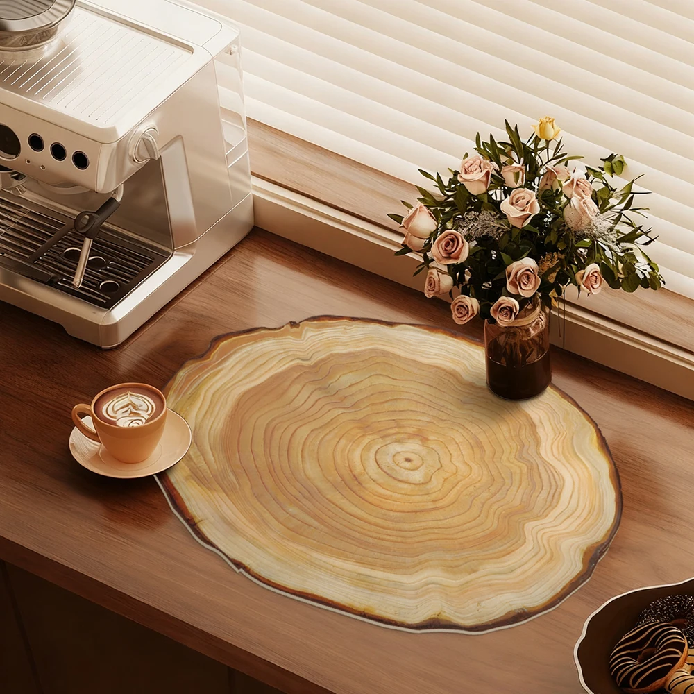 

Круглый коврик для кофемашины из ПВХ