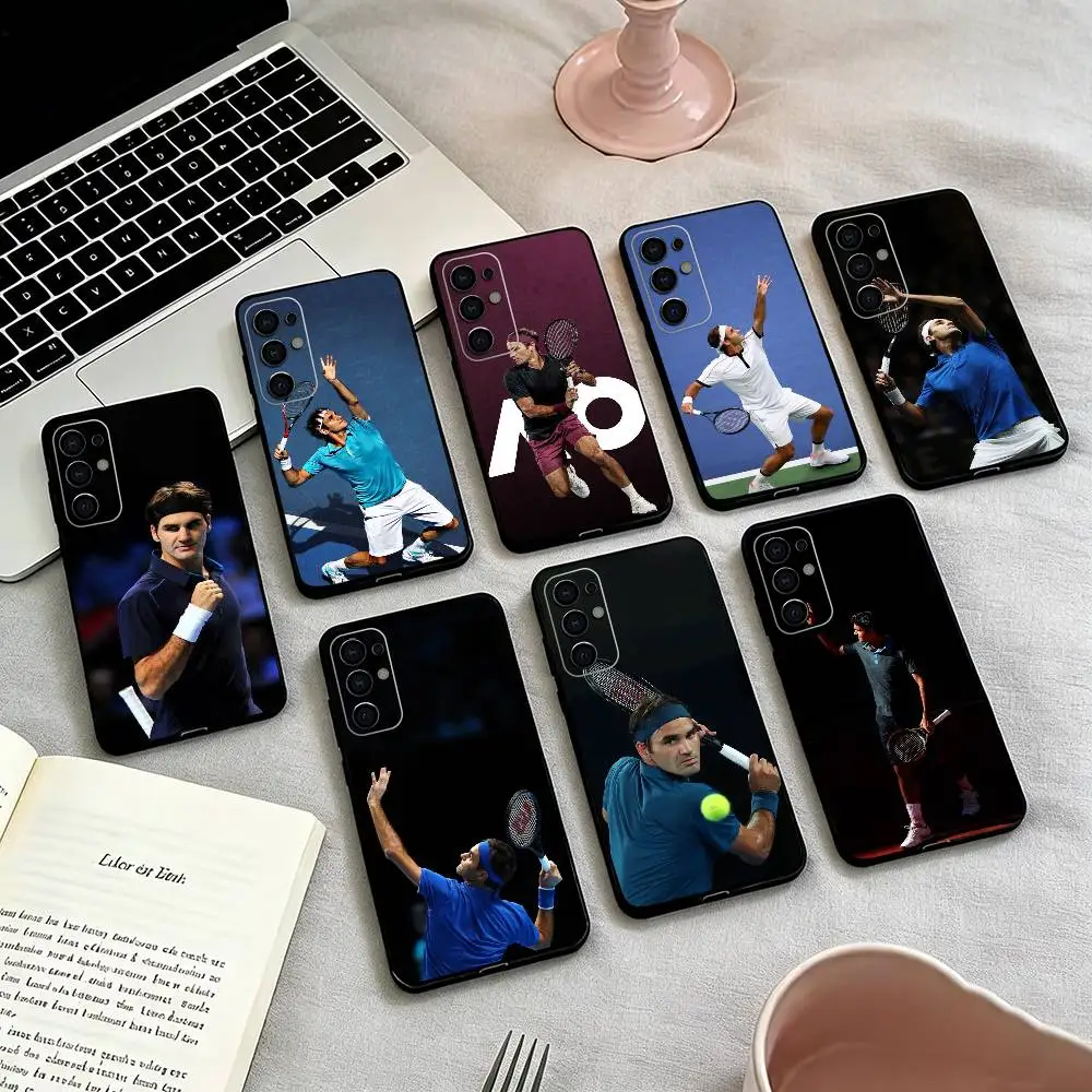 

R-Tennis Roger Federer-r Phone Case Black Silicone Soft For Samsung S25,S24,S21,S22,S23,S30,Ultra,S20,Plus,Fe,Lite