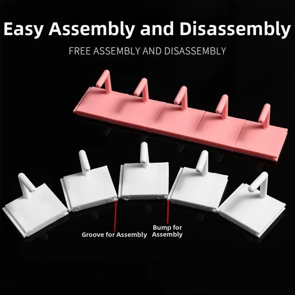 10Pcs Detachable Nail Practice Display Stand Nail Polish Color Display Cat's Eye Suction Press on Nail Display Base