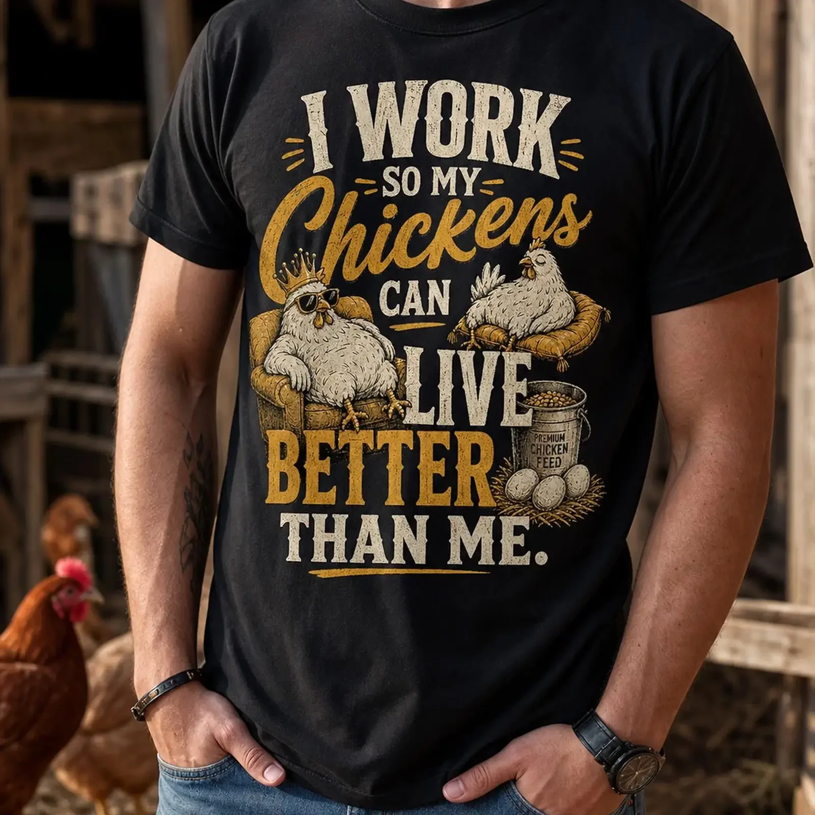 Homesteading Barn Grocery Stores Feels Risky T Shirt vintage Washed Versatile Unisex streetwear Comfortable Casual Stretched