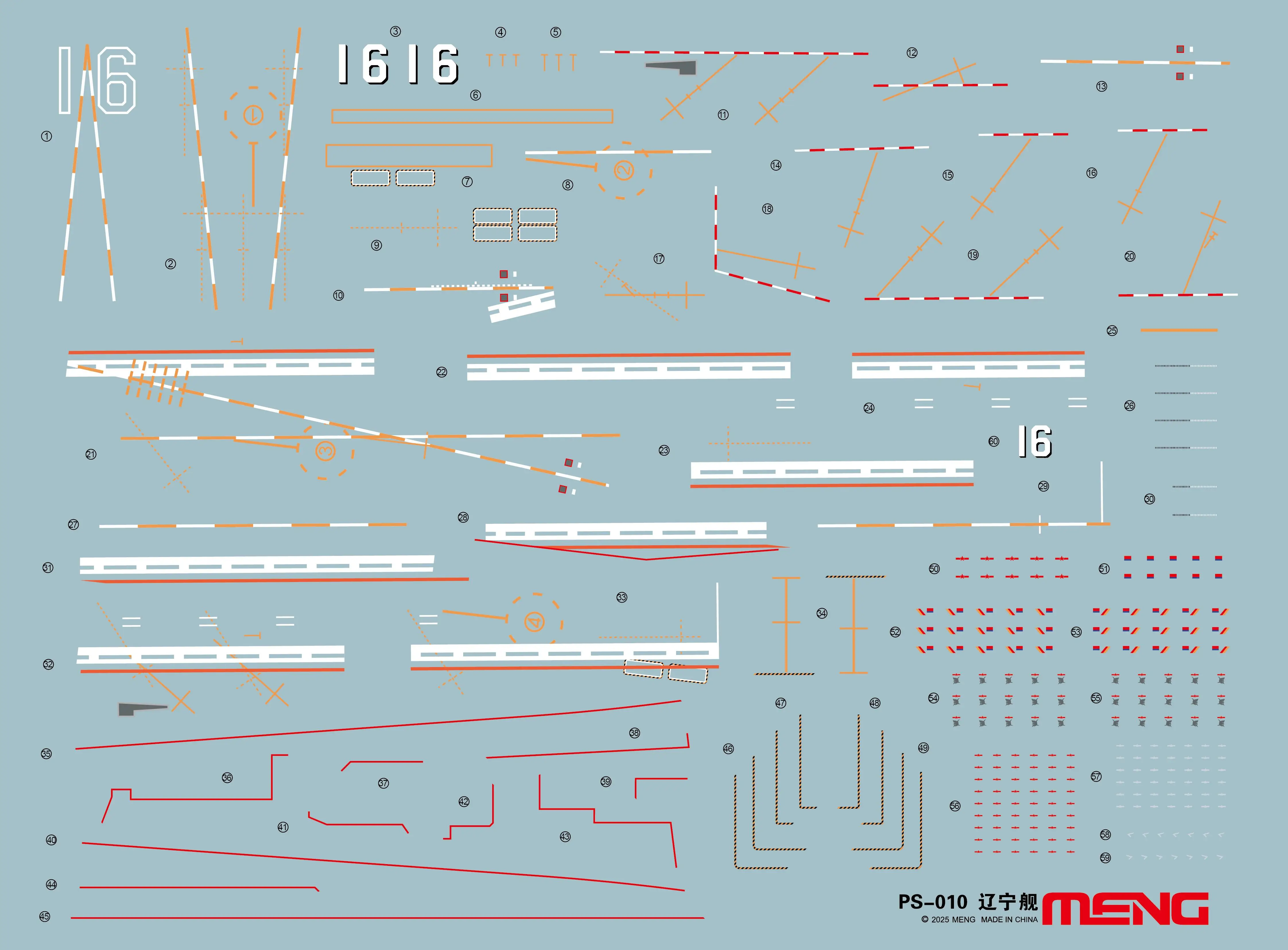 MENG PS-010 1/700 CV-16 PLESIOSAURUS SERIES Aircraft Carrier Liaoning Model Kit