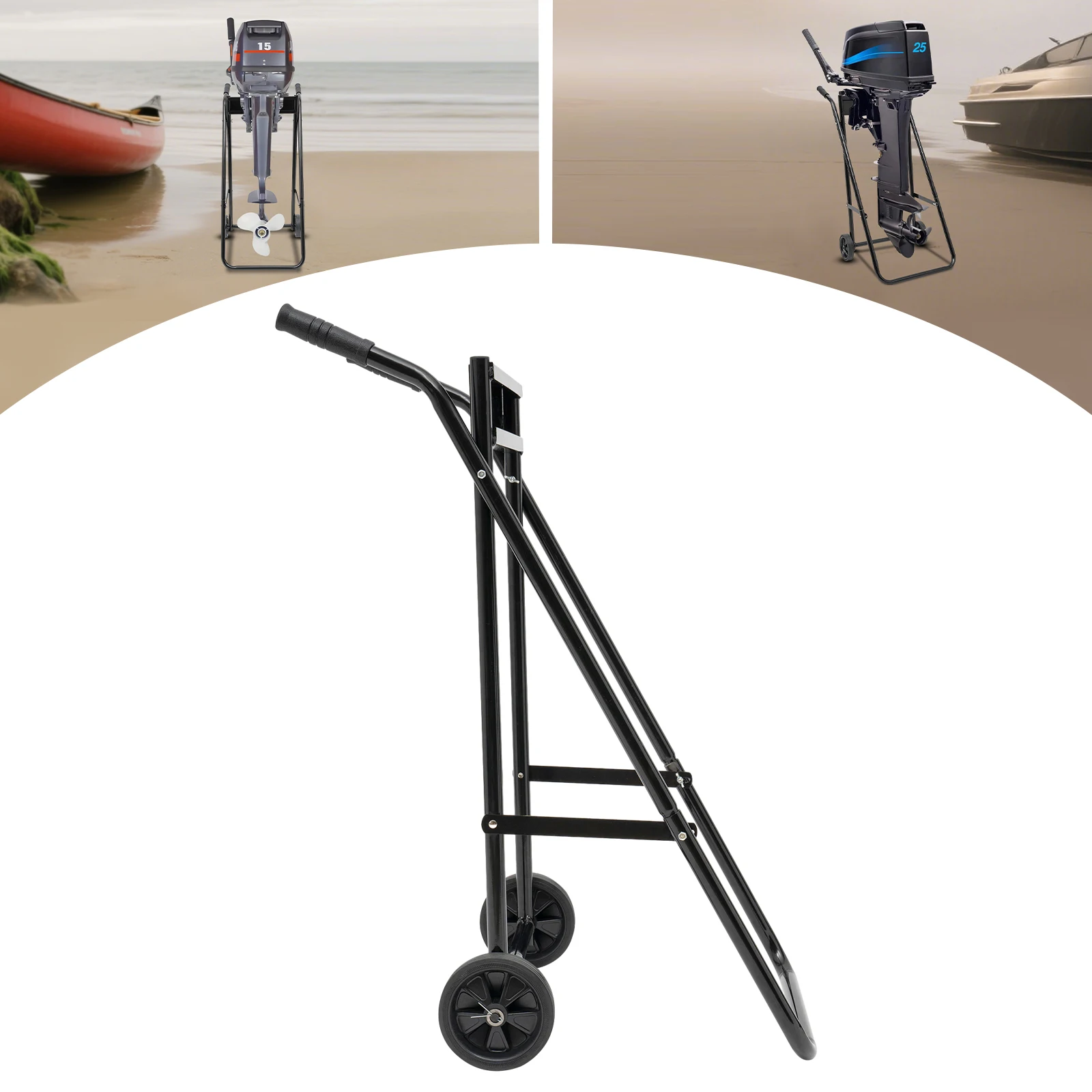 تحميل 40 كجم - عربة محرك القارب الخارجية، حامل المحرك المحمول عالي التحمل، حامل ثابت للمحركات خلال 30 حصان