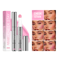 Cheek Blusher All-Day Liquid Blush Long-Lasting Buildable Ultra-Blendable Blush Liquid New Sponge Applicator Cheek Stain Makeup