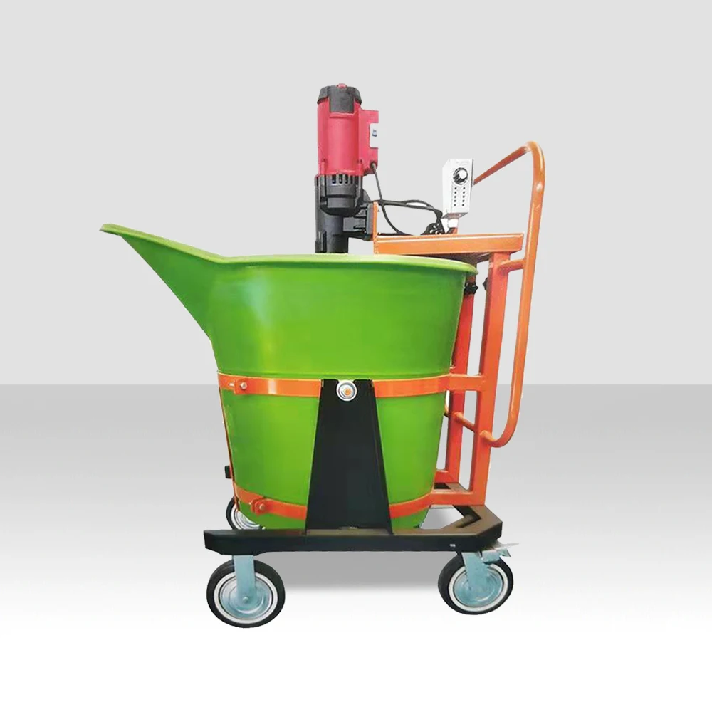 200L Vertical Tipping Bucket Multi-function Foam  Concrete Mixing Backfill Self Leveling Construction Small Portable Mixer
