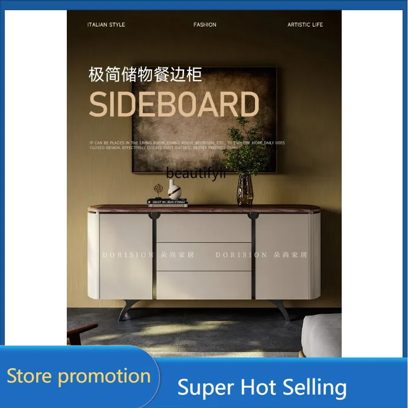 

G53 Italian side cabinet, storage against the wall, tea side cabinet, light luxury entrance cabinet