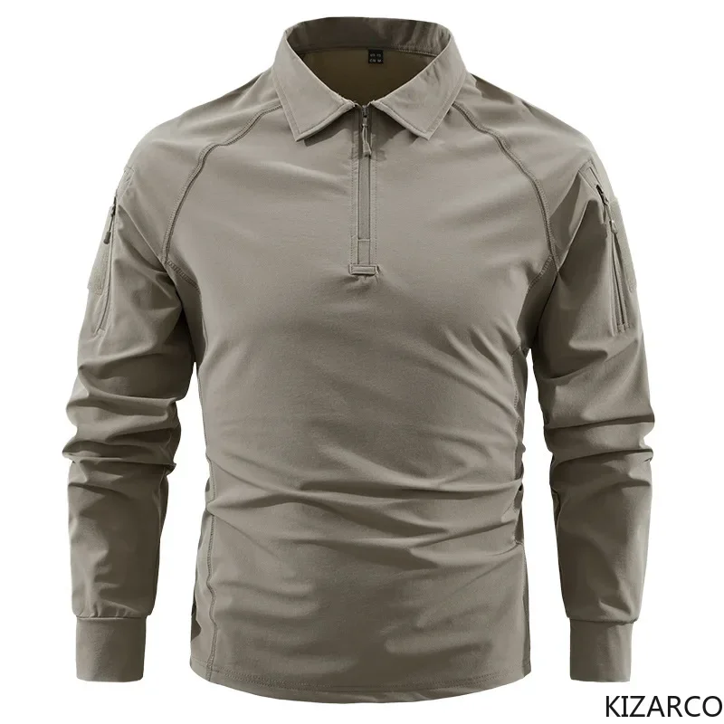 2026 Tactical Men Long Sleeve Shirt Multi Pockets Loose Comfortable Casual Hiking Tops Fashion Daily Outdoor Wear Male Apparel