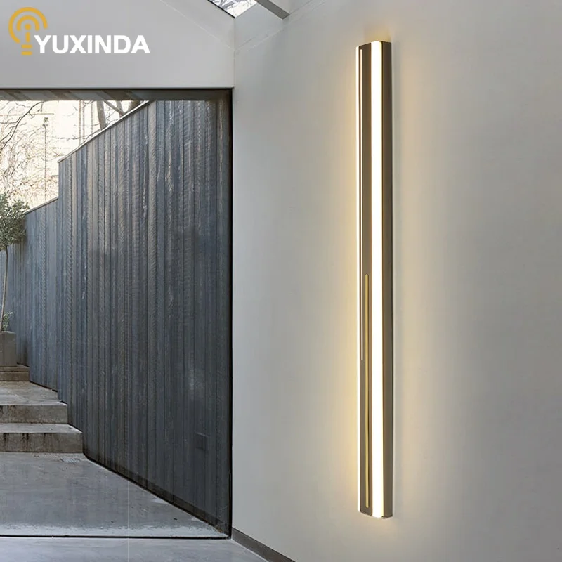 

Modern Outdoor Waterproof Long LED Outdoor Wall Lamp IP65 Balcony, Outer Wall, Courtyard, Stairway, Corridor Wall Lamp