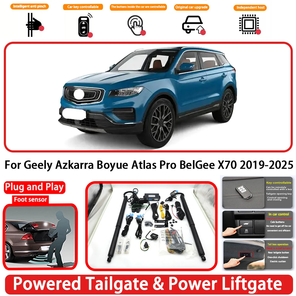 for Geely Azkarra Boyue Atlas Pro BelGee X70 2019-2025 OEM Auto Powered Tailgate Power Liftgate Rear Trunk Opener System