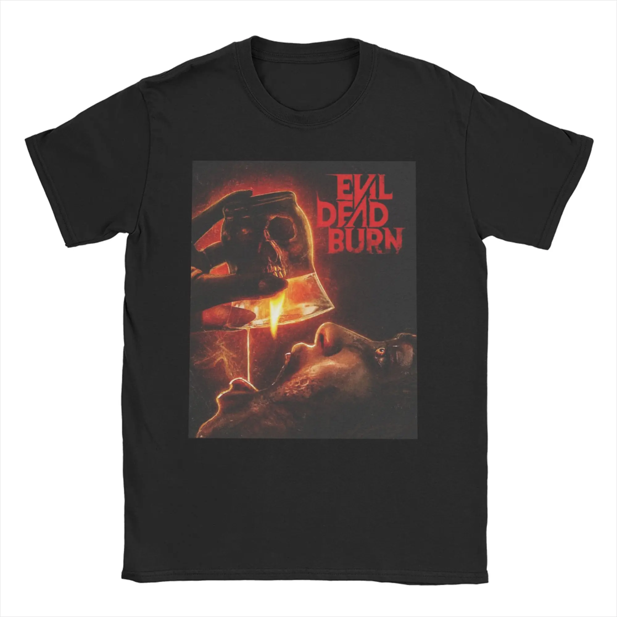 Evil Dead Burn Men Women's T Shirts  Humor Tees Short Sleeve O Neck T-Shirts Cotton Adult Clothes
