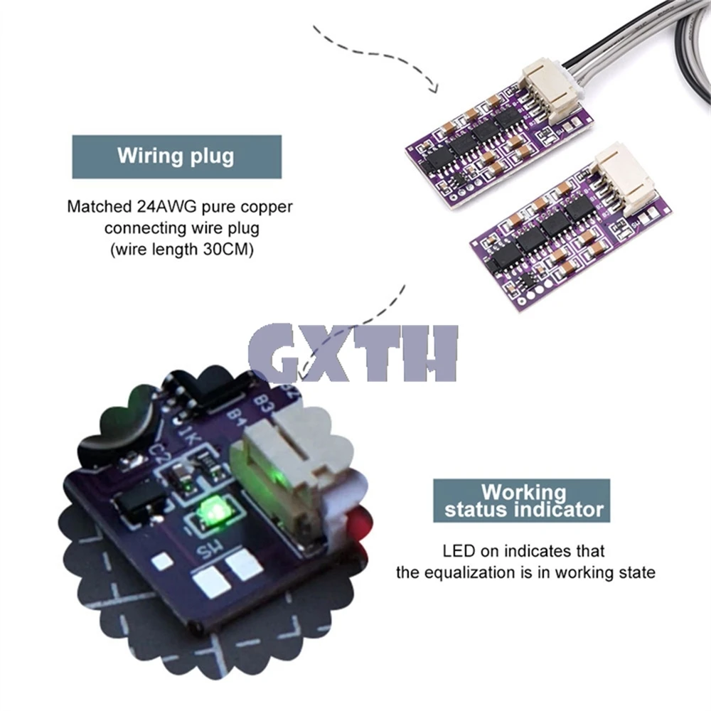 BMS 1.5A 3S 4s 5s 6S Li-ion Lifepo4 LTO batterie au Lithium égaliseur actif équilibreur carte condensateur d'équilibre
